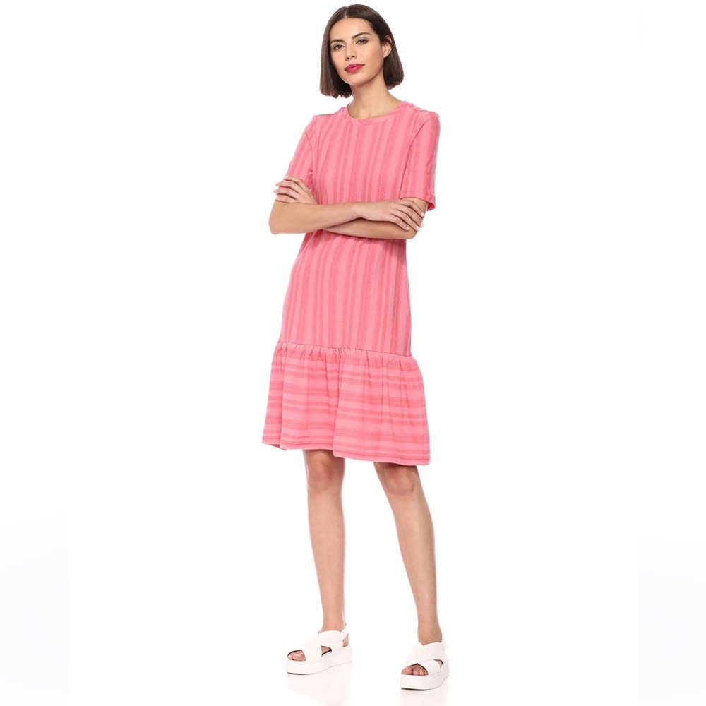 Ella Moss Women's Camilla Striped Trumpet Midi Dress Size Medium - Picture 3 of 10